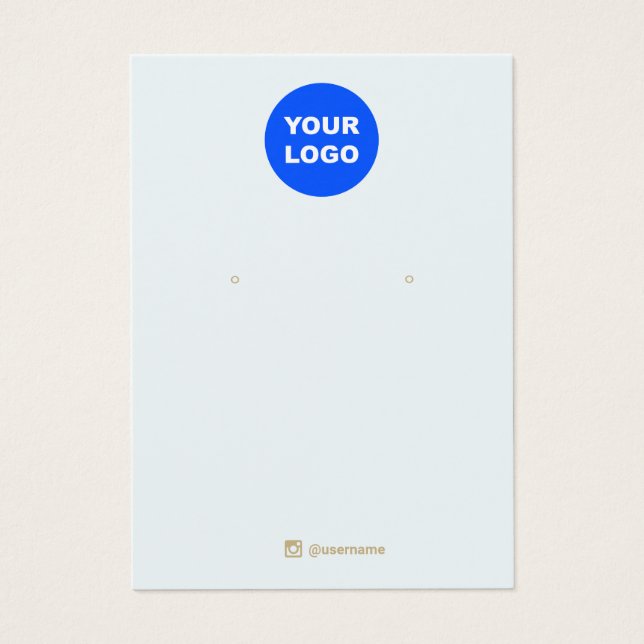 Tela de inserção do logotipo azul claro (Frente)