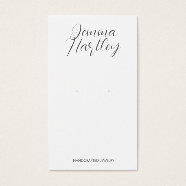 Tela de Leitura Branca Preta com Script Simples Mo (Frente)