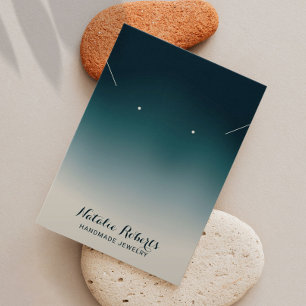 Tela de Ombre Teal de Joias Feitas à Mão