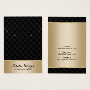 Tela de Orelha Dourada e Preta de Luxo