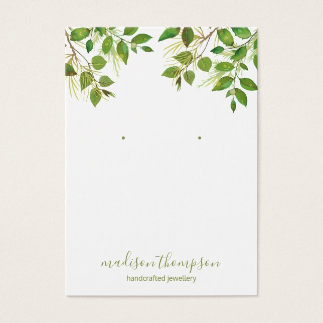 Tela de ressonância de folhagem verde (Frente)