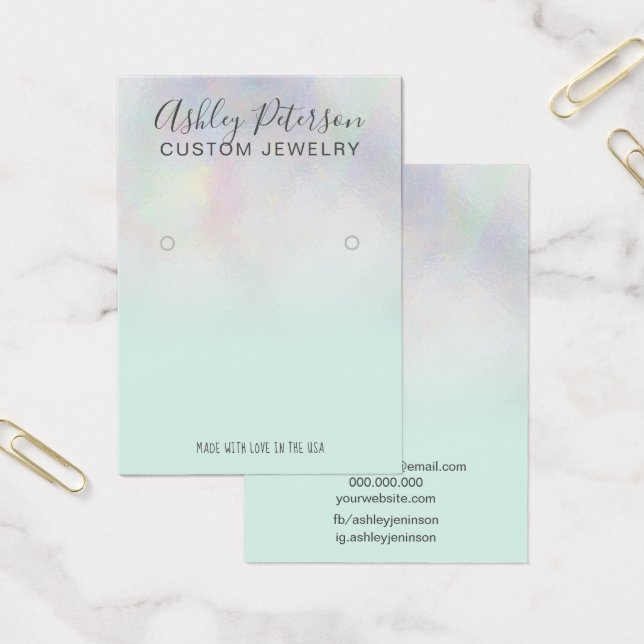 Tela do brinco de pérolas modernas de nacre ombre (Escritótio)