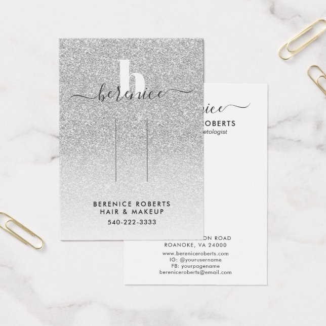 Tela do Clipe do Cabelo do Monograma da Tendência  (Escritótio)