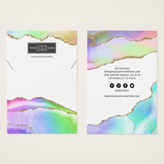 Tela do Colar Arco Arco-Íris (Frente & Verso)