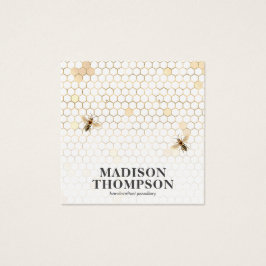 Tela do Honeycomb Bee Earring