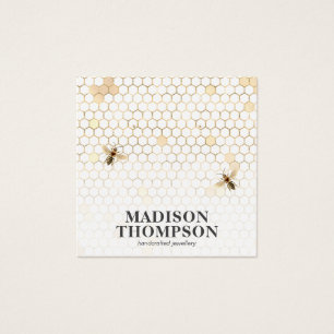 Tela do Honeycomb Bee Earring
