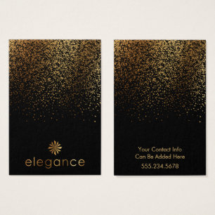 Tela do manuscrito preto Confetti Dourado