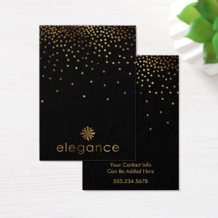 Tela do manuscrito preto Confetti Dourado