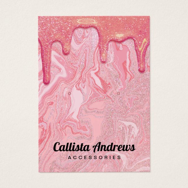 Tela do Mármaco Cor-de-rosa com brilho (Frente)