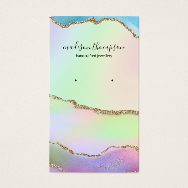 Tela Dourada de Ourivesaria do Pastel Rainbow (Frente)