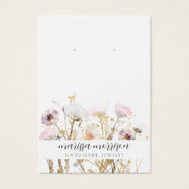 Tela Dourada rosa de Orelha Botânica de Flor Selva