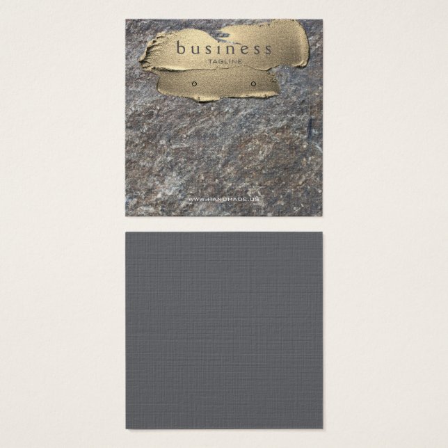 Tela Granita e Dourada (Frente & Verso)