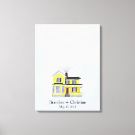 Tela Guestbook de impressão digital em casa flutuante a