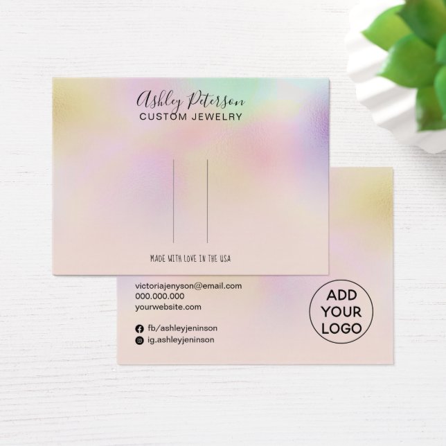 Tela holográfica cor-de-rosa de clipe de cabelo om (Mesa)