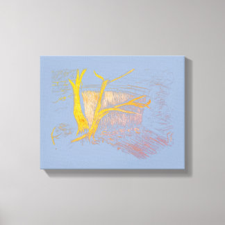 Tela Impressão de Cinza/Azul em Cascata