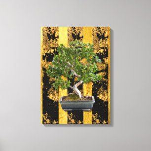 Tela Impressão de Telas de Bonsai em Chinês Asiático