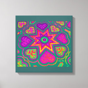 Tela Impressão em painel 'Hearts Full of Love' (Cores V