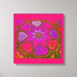 Tela Impressão em painel 'Hearts Full of Love' (Cores V