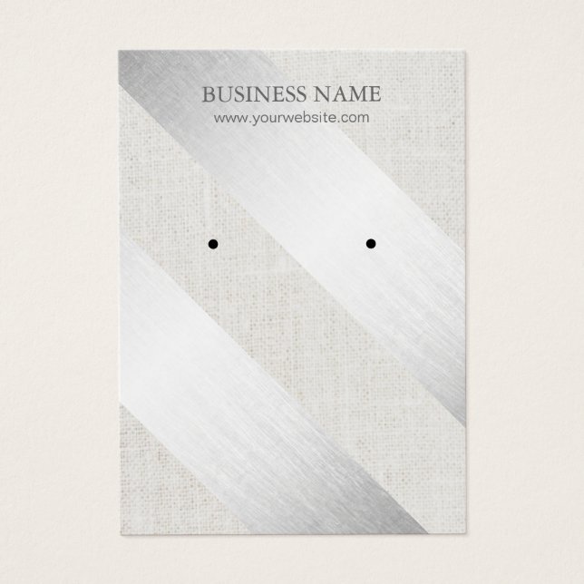 Tela moderna do Lixeira Faux Linen Earração (Frente)