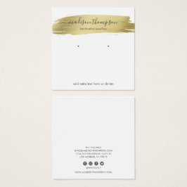 Tela moderna Dourada de chic Earring