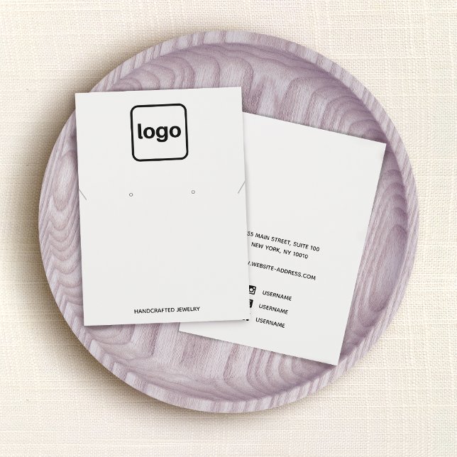 Tela Simples de Adição de Logotipo Branco e Colar (Criador carregado)