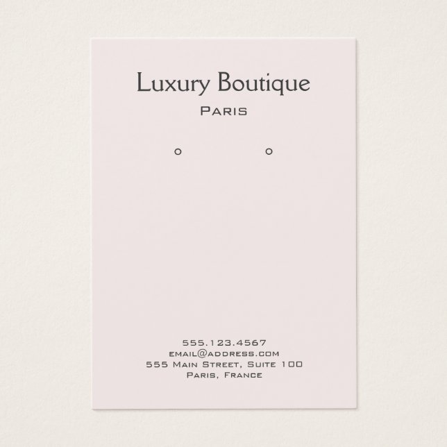 Tela simples mínima de gravação de joias de rosa c (Frente)