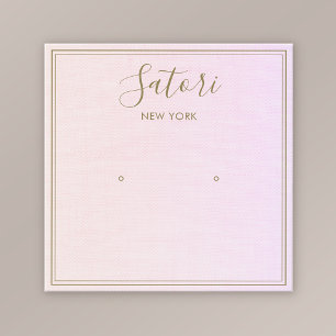 Tela Sutil Pink Ombre Stud Earring