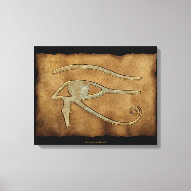 Tela WADJET EYE OF HORUS em Papyrus Impressão (Frente)