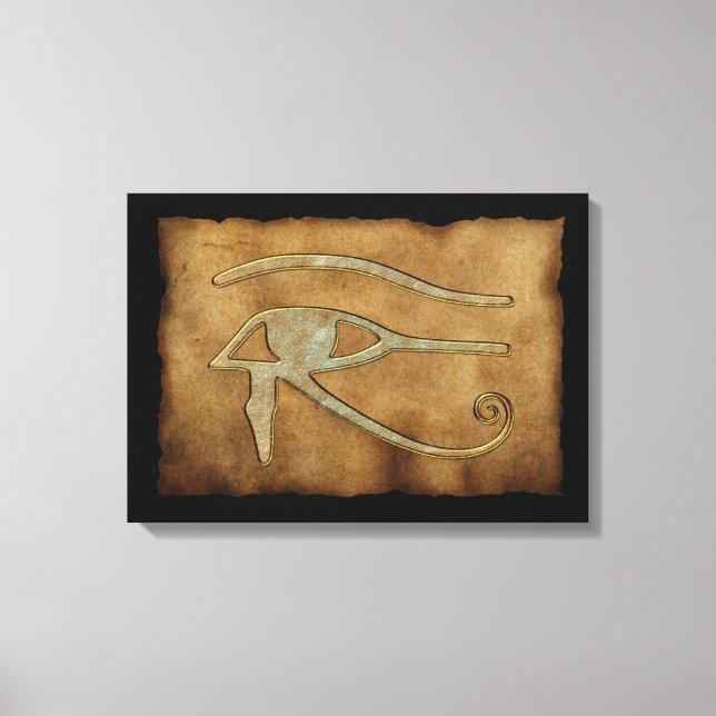 Tela WADJET EYE OF HORUS em Papyrus Impressão (Frente)
