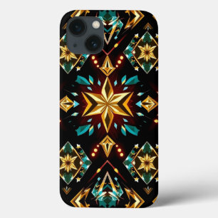 Telefone com Padrão de Diamante Amarelo brilhante