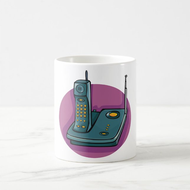Telefone E Xícara De Secretária (Criador carregado)