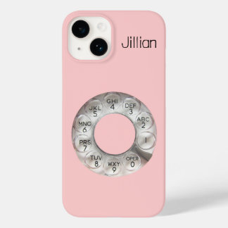 Telefone Rotativo da Vintagem Rosa