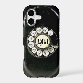 Telefone vintage de disco de baquelite, adicione i