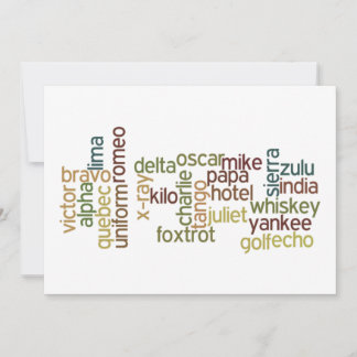 Telefonia de alfabeto fonético A Through Z (Wordle