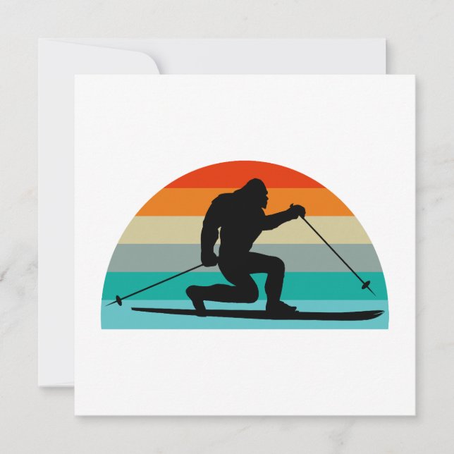 Telemark Bigfoot Esquiando arco-íris (Frente)