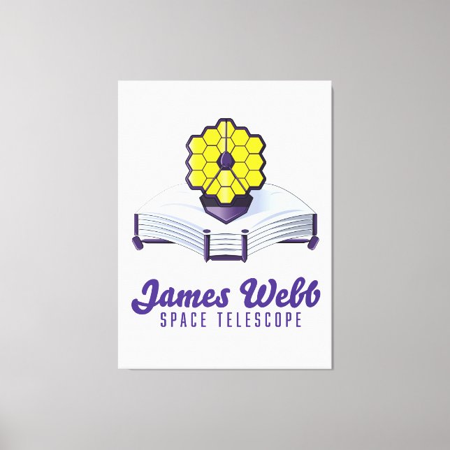 Telescópio Espacial James Webb. Impressão em Tela (Frente)