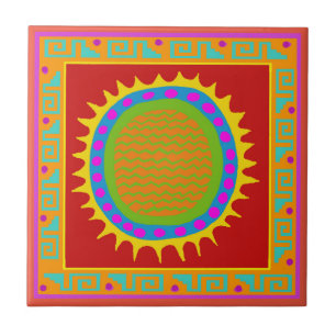 Telha Arizona Del Sol - Vermelho Amarelo Azul Rosa