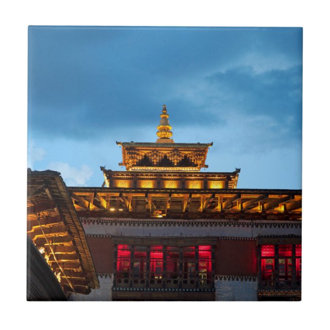 Telhado Budista Dzong (Frente)