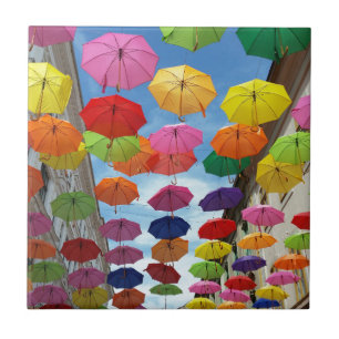 Telhado de guarda-chuvas