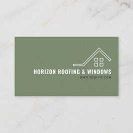 Telhado e cartão de visita da empresa Windows