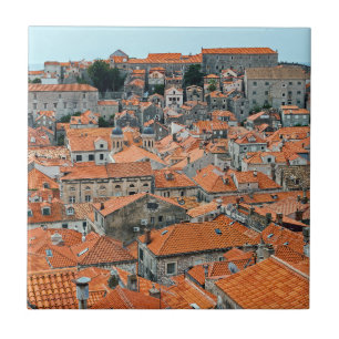 Telhados famosos do centro histórico de Dubrovnik