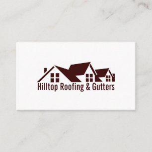 Telhados, Gutters, Cartão de visita de Construç