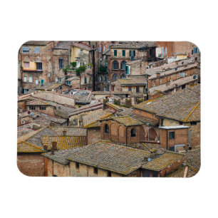 Telhados no ímã retangular da foto de Siena