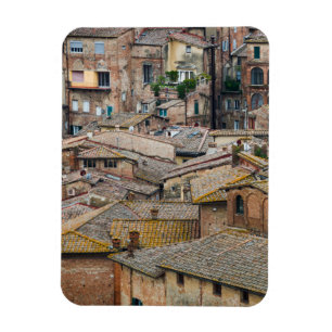 Telhados no ímã vertical de Siena