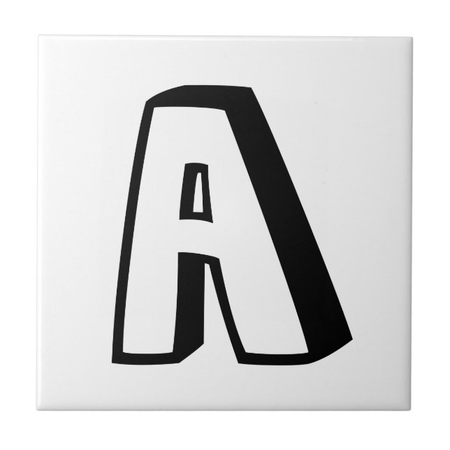 Telhas 3D Funky da letra (Frente)