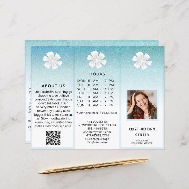 TEM 2Foto QR Trivezes Preço do Abstrato de Folheto (Frente/Verso In Situ)