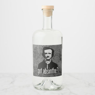 tem Absinthe? rótulo da garrafa de licor