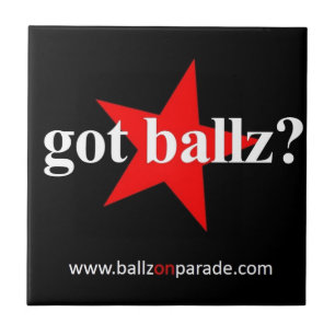 Tem Ballz? Azulejo de cerâmica