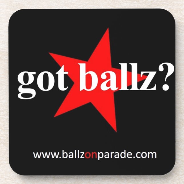 Tem Ballz? Porta-copos (Frente)