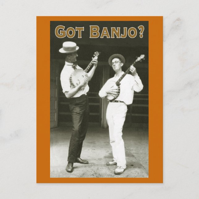 Tem Banjo? Cartão Postal (Frente)